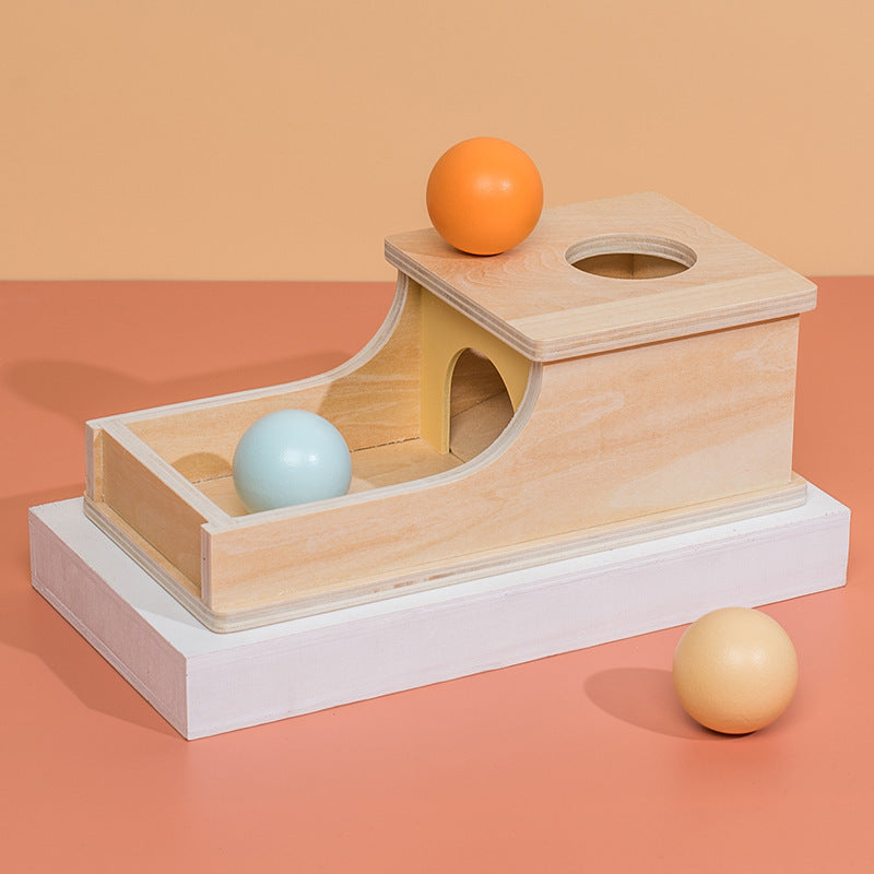 Cross-border Wooden Montessori Early Education Toys Ball Drawer Target Box
