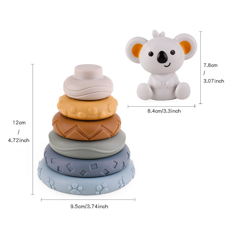 Infant Early Education Cognitive Six-layer Stack Soft Glue