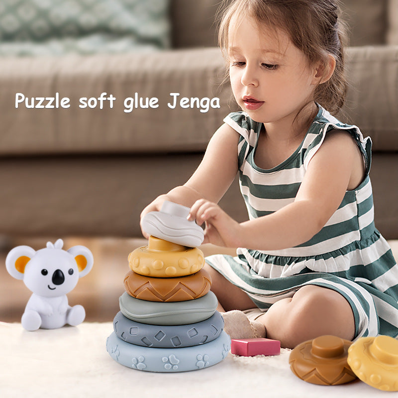 Infant Early Education Cognitive Six-layer Stack Soft Glue