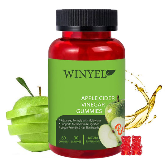 Apple Cider Vinegar Gummies Formulated To Support Normal Energy Levels  Gut Health - Supports Digestion, Detox  Cleansing - ACV Gummies WVIT B12 Dietary Edible Fitness